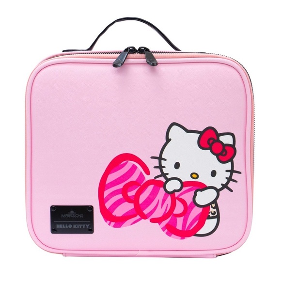 Impressions Handbags - Impressions Pink Animal Hello Kitty Cosmetic-Large